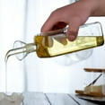 thumbnail image 1 of Botella de aceite de vidrio Botella dispensadora de aceite de oliva Botella de vidrio Dispensador medidor de aceite de cocina vinagre con pico para cocina y barbacoa, 1 of 6