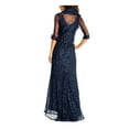 thumbnail image 2 of Adrianna Papell Womens Organza Sheer Shawl/Wrap Navy XS, 2 of 2