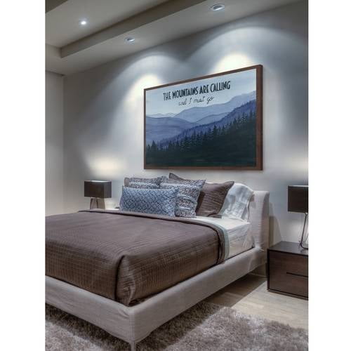 "The Mountains Are Calling" Framed Painting Print