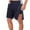 Marine, variante sur EQWLJWE Short de Sport Homme Décontracté Patchwork Poche Taille Élastique Boucle Latérale Short Droit Mi-Long Pantalon Sport Short pour Homme Liquidation