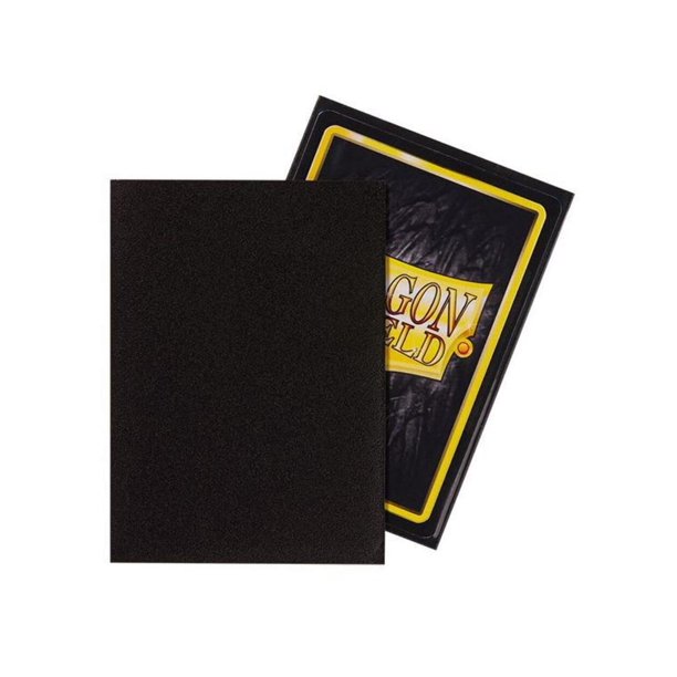 Fundas para tarjetas con forma de escudo de dragón, color negro mate, tamaño estándar, 100 quilates