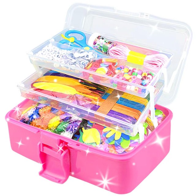 Craft Kit VLUSSO, 3000 piezas, suministros de manualidades para niños