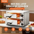 thumbnail image 2 of VEVOR Electric Countertop Pizza Oven 12" Adjustable Temperature 0-120Min Timer, 2 of 9
