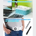 thumbnail image 2 of Tignapoo Lightweight Dual-Fan Waist Cooler for Outdoor Activities, 3-Speed Adjustable, Long-Lasting 8000mAh Battery, Black (ABS Material), 2 of 6