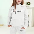 thumbnail image 2 of Gaexia Girls Thanksgiving Outfits Size 10-12 ,Girls Hoodie and Joggers Set Winter Warm Casual Outfit Stylish Print Toddler Comfy Kids Clothes,2-3 Years, 2 of 4