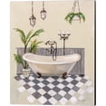 thumbnail image 3 of Great Art Now Gray Cottage Bathroom by Silvia Vassileva 2 Piece Canvas Art Set Each 12"W x 15"H, 3 of 3