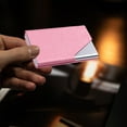 thumbnail image 2 of Stainless Steel PU Card Aluminum Card Holder, 2 of 5