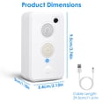 thumbnail image 2 of Imountek 4pack Rechargeable Ultrasonic Bat Repellent, 75KHz Indoor Outdoor Bat, Bird, Mouse Repeller with 6 Levels for Attic, Porch, Garage, 2 of 14