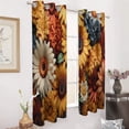 thumbnail image 2 of Sunflower Window Curtain Panels Grommet Blackout Curtains Blackout Curtains for Living Room, 2 of 7