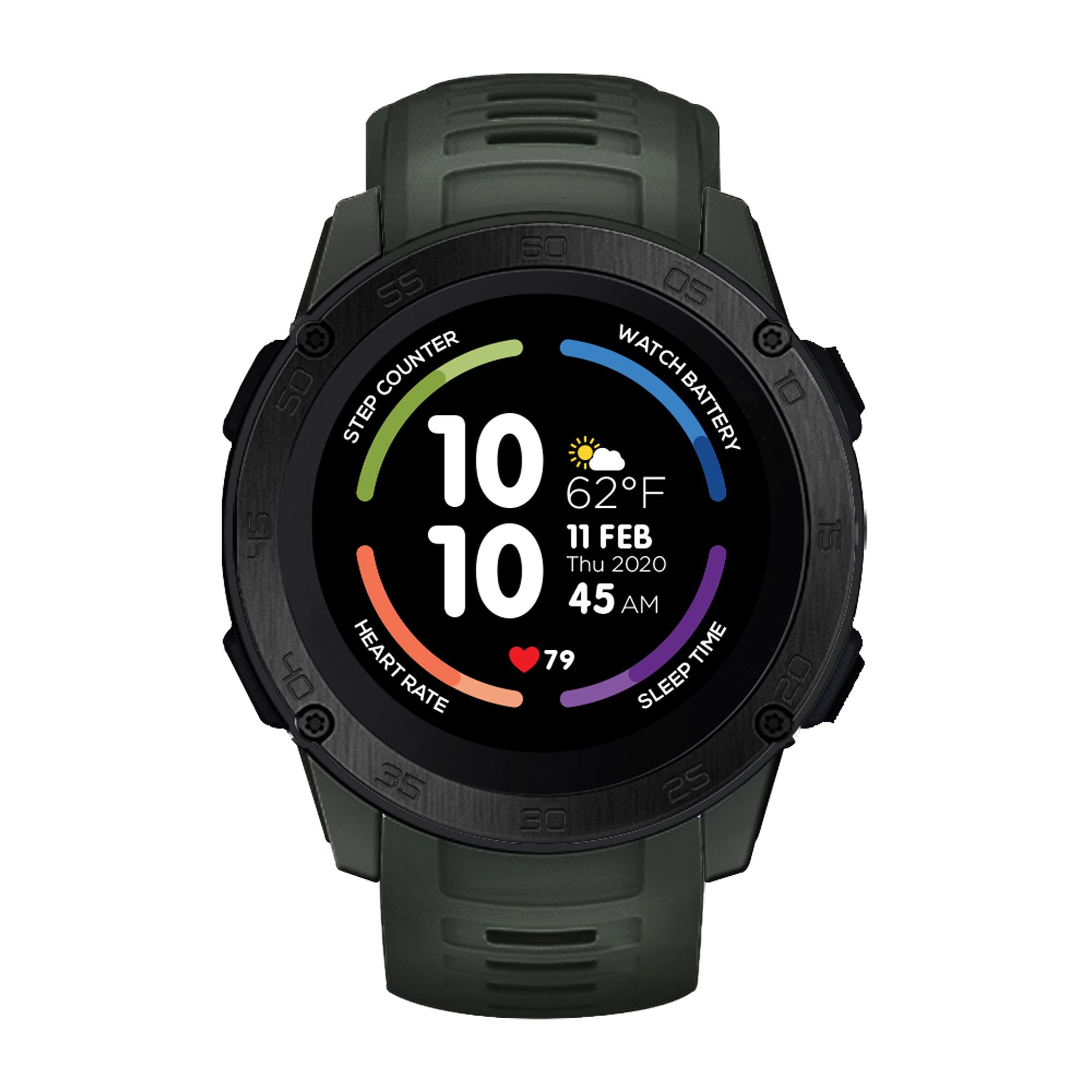 iTech Gladiator Smart Watch Fitness Tracker, Heart Rate, Pedometer