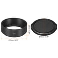 thumbnail image 2 of Uxcell 62mm Lens Hood, Standard Focus Frosted Surface Hood with Cap and Cleaning Cloth for Camera Lens, Black, 2 of 6