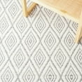 thumbnail image 6 of SAFAVIEH Marbella Winston Diamond Area Rug, Grey/Ivory, 6' x 6' Square, 6 of 8