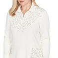 thumbnail image 4 of Alfred Dunner Womens Petite Metallic Studded Animal Pattern Knit Top, 4 of 4