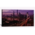 thumbnail image 1 of City Night View Wall Art City Skyline Picture Canvas Art Downtown Night Framed Painting Wall Decor For Home Office Bedroom Livingroom Ready to Hang, 1 of 6