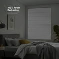 thumbnail image 5 of Chicology Cordless Roman Shades, White (Cotton), 31"W X 64"H, 5 of 6