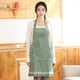 thumbnail image 2 of Inteprter Delantal de cocina ajustable para el hogar, Unisex, de algodón para el hogar, respetuoso con la piel, bolsillo frontal a prueba de Suministros de limpieza para el hogar Verde, 2 of 6