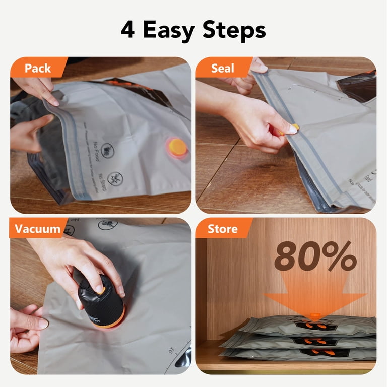 VAMOUT Vacuum Storage Bags with Electric Pump, 15-Pack photo 3