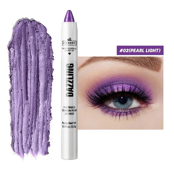TopLLC Eyeshadow 12 Color Pearlescent Eyeshadow Pencil Crayon Stick Shiny Diamond Glitter Cream Eyeshadow Pencil eyeshadow pencil