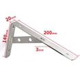 thumbnail image 7 of Axioma 2Pcs Wall Mounted L Shape Triangle Shelf Brackets High Load Wall Supports 8" L Shaped 8 inches, 7 of 7
