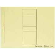 Top Bound Legal And Report Covers For Legal And Business Documents (9 X 12-1/2, 100 Per Box, Canary, Antique Manuscript, Printed Panel, Plain) Use For Letter Size Documents