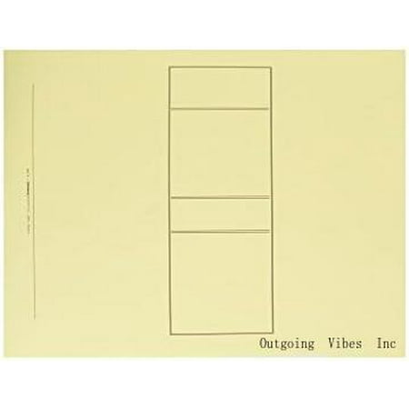 Top Bound Legal And Report Covers For Legal And Business Documents (9 X 12-1/2, 100 Per Box, Canary, Antique Manuscript, Printed Panel, Plain) Use For Letter Size Documents