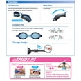 thumbnail image 5 of VIEW Swimming Gear V-640ASA SWIPE Curved Lens Fitness Swim Goggles, Clear Blue/White, 5 of 7