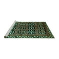 thumbnail image 2 of Ahgly Company Machine Washable Indoor Rectangle Persian Turquoise Blue Traditional Area Rugs, 7' x 10', 2 of 4