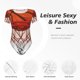 thumbnail image 4 of Fotbe Basketball Shot Body de Mujer con Cuello Redondo y Mangas Cortas, Sin Mangas Ajustado, Suave, Cómodo y Básico-Small, 4 of 7