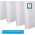thumbnail image 6 of GourmetG Extra Long Shower Curtains 84 Inches Tall, Waffle Shower Curtain White Heavy Duty, Extra Tall Shower Curtain Fabric, Hotel Quality Bathroom Shower Curtains, 72x84 Inches, 6 of 15