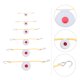 thumbnail image 4 of 1 Set Slingshot Disparo Pads de destino Three Fin Fitoting Mats Targets, 4 of 6