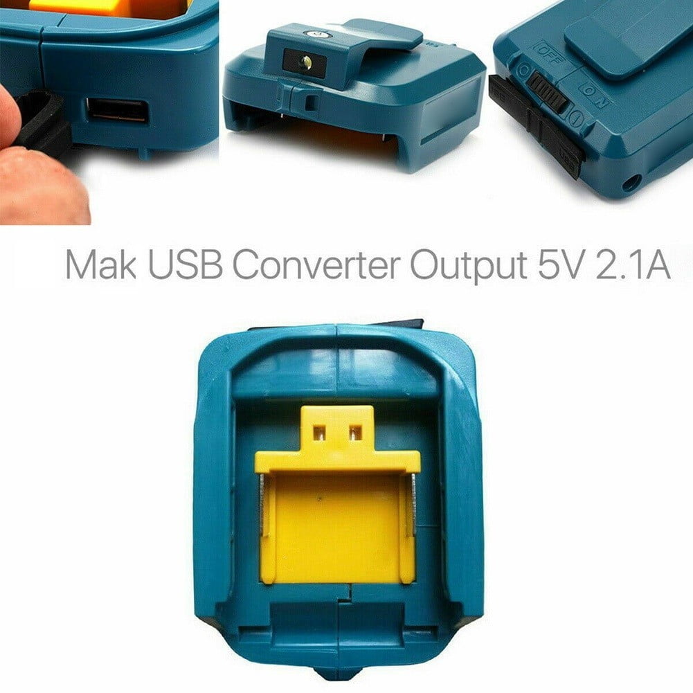 USB Charging Adapter For Makita ADP05 Fit 14.4V And 18V Phone Charging Universal 