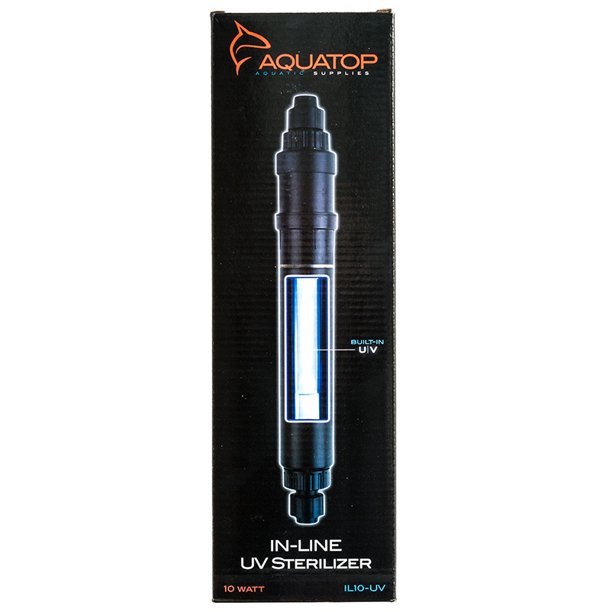 Aquatop InLine UV Sterilizer 10 Watt UV Sterilizer 211 GPH Max