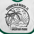 thumbnail image 4 of Inktastic Summer Vacation Mode Pensacola Beach Florida Boys or Girls Baby Bib, 4 of 4