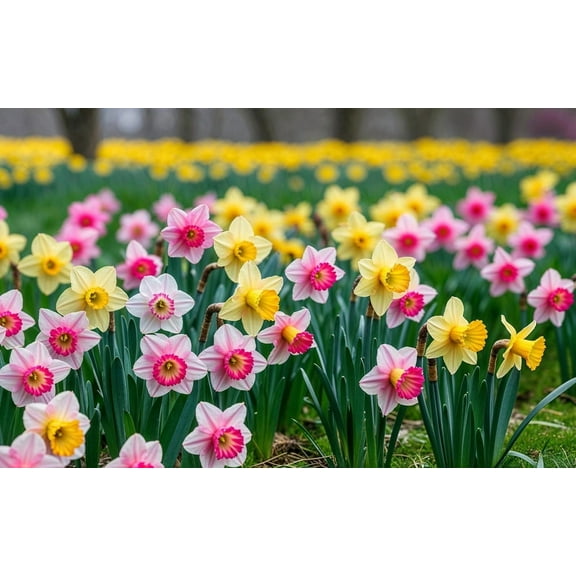 Sunshine and Roses Daffodil Bulbs for Planting - Top Size Bulbs - Stunning Colors (10 Bulbs)
