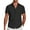 Black, variant on Coshow Men's Button Down Short Sleeve Shirt Cuban Guayabera Casual Summer Linen Beach Shirt