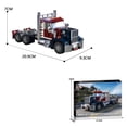 thumbnail image 5 of 268PCS American Truck Cab Building Blocks Set, Red and Blue Vehicle Model, Educational Construction Toy for Ages 14+, Perfect Gift for Birthday,Independence Day, Halloween, Christmas, 5 of 5
