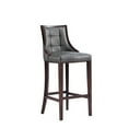 thumbnail image 3 of Manhattan Comfort Fifth 31.5" Faux Leather Barstool in Pebble (Set of 3), 3 of 11