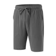 thumbnail image 5 of Ketyyh-chn99 Shorts for Men Workout Active Shorts Mens Shorts Casual Drawstring Zipper Pockets Dark Gray,4XL, 5 of 5