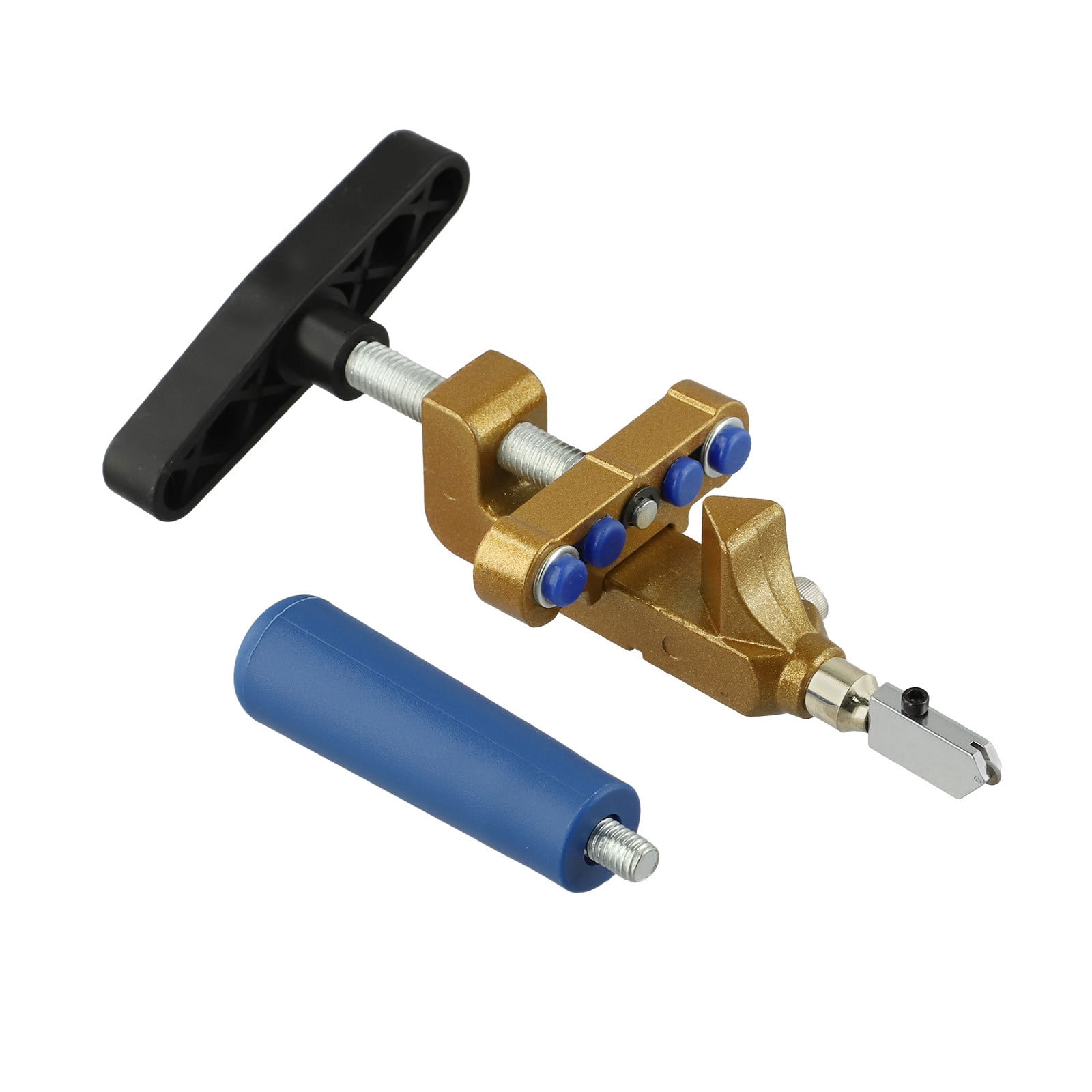 BUYISI 1set Tile Cutter 2 In 1 Glass Tile Cutter Manual Glazed Tiles Mirror Cutting Machine Opener Home Improvement Decoration Parts blue