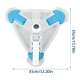 thumbnail image 3 of Triangular Pool Vacuum Head for Easy Cleaning of Sensitive Surfaces Thick Bristles Pool Brush, 3 of 8