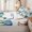 Teal Ivory, variant on Erosebridal Cartoon Jungle Dinosaur Zipper Twin Comforter Sets with Fitted Sheet and 2 Pillowcases,Palm Tree Cloud Zipper Bedding Set,Sage Ivory,4-Piece,Reversible
