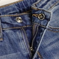 thumbnail image 4 of KIDSCOOL SPACE Baby Girl Boy Jeans,Little Kid Elastic Band Inside Ripped Denim Pants,Blue,12-18 Months, 4 of 8
