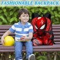 thumbnail image 5 of Oxford Cloth Large Capacity Backpack, Spider Web Travel Stamp Bookbag with Side Bottle Pockets for Back to School, 5 of 5