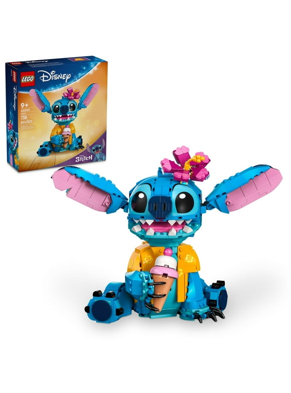LEGO Disney Stitch Toy Building Kit, Disney Toy for 9 Year Old Kids, Buildable Figure with Ice Cream Cone, Fun Disney Gift for Girls, Boys and Lovers of the Hit Movie Lilo and Stitch, 43249