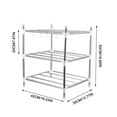 thumbnail image 2 of Multi-Function 3-Layer Stainless Steel Kitchen Storage Rack Shelf Organizer for Pantry Countertop, 2 of 6
