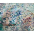 thumbnail image 5 of oneOone Silk Tabby Turquoise Blue Fabric Watercolor Sewing Material Print Fabric By The Yard 42 Inch Wide-HW, 5 of 6