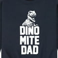 thumbnail image 3 of Instant Message - Dinomite Dad  - Men's Crew Neck Fleece Pullover, 3 of 6