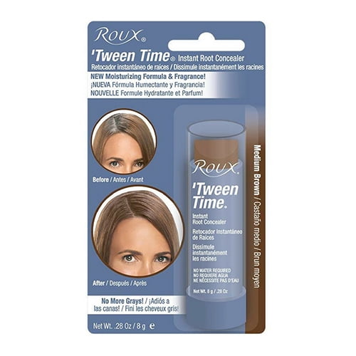 Roux Tween Time Hair Color Crayon, Medium Brown Touch Up Stick, 1 Ea, 3