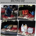 thumbnail image 1 of Jeiento Vintage Red Snowman Candy Cane Car Trunk Liner Wipeable Holiday Cargo Mat Anti Wear For Family Outdoor Trips, 1 of 1