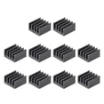 thumbnail image 1 of Unique Bargains 9x9x5mm Noir Collant Aluminium Radiateur Électronique Refroidisseur 10 Pack, 1 of 4